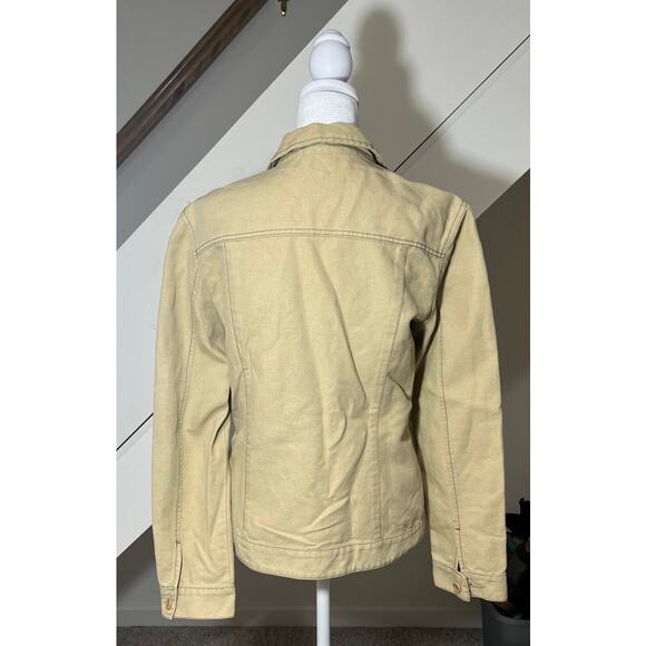 MAX MARA WEEKEND Khaki Cotton/Linen Lightweight Tailored Jacket Size 42 (US 10) - Picture 2 of 16